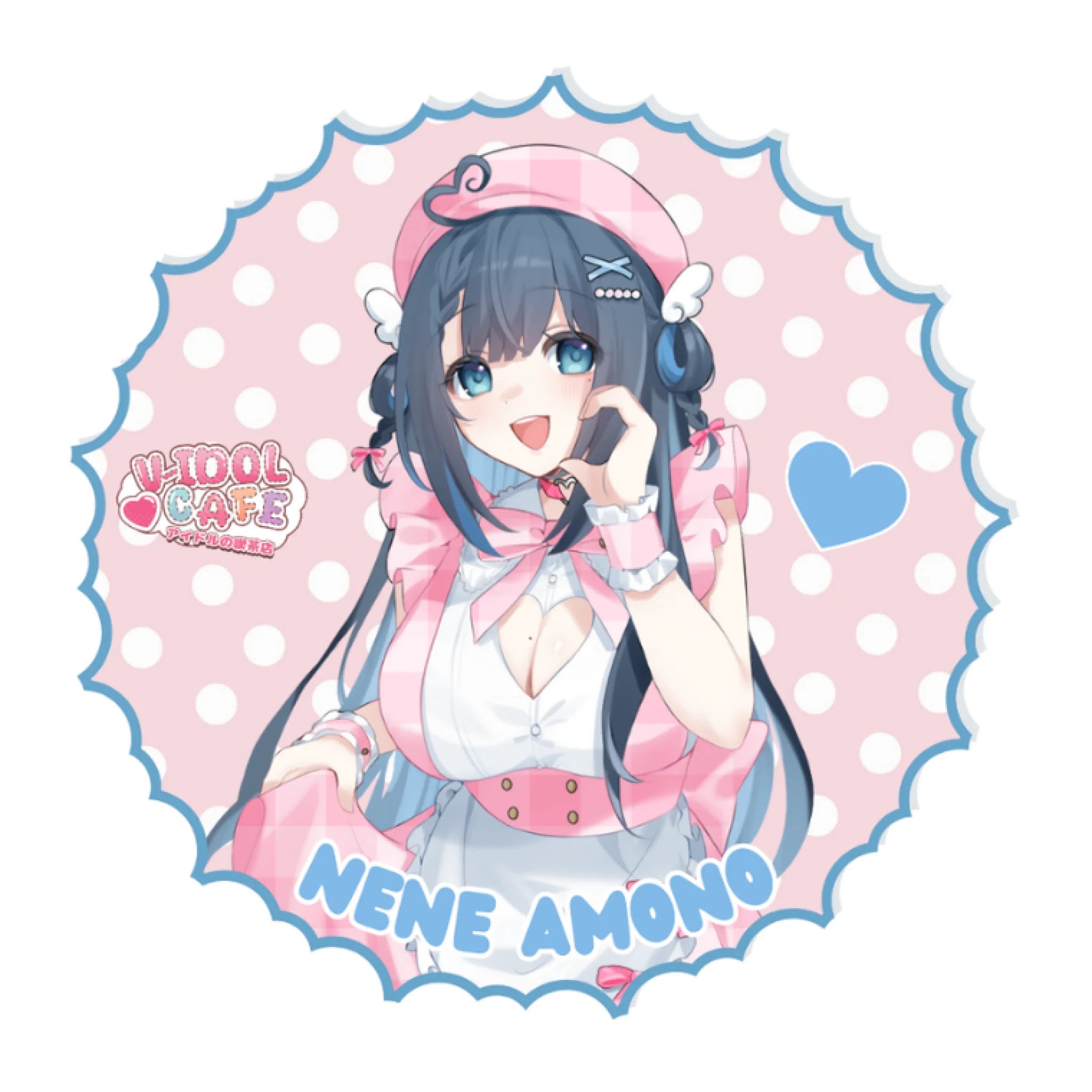 V-Idol Cafe Can Badge Nene Amano Penlight